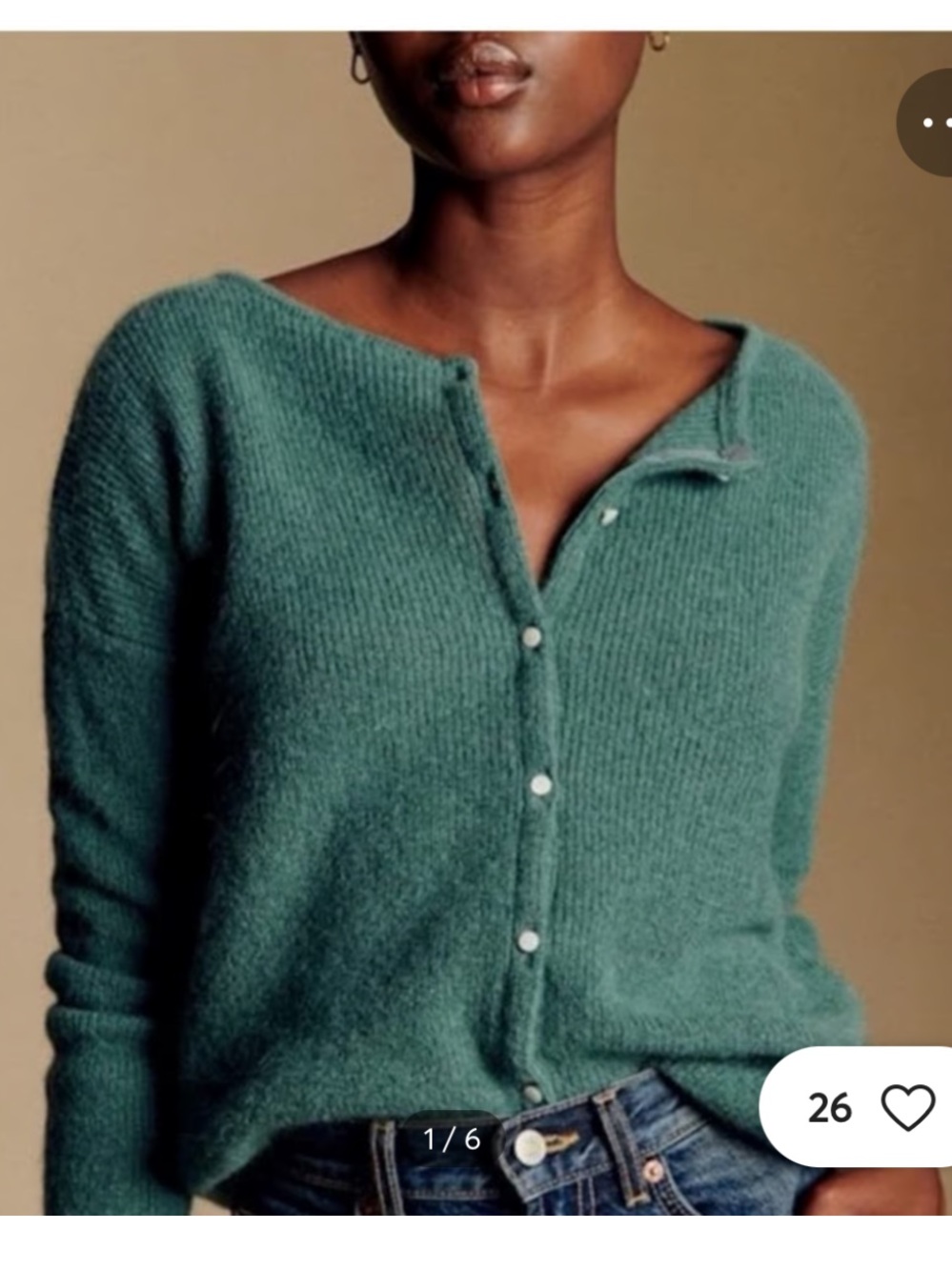 Sezane Gaspard Cardigan Sweater Button-Front